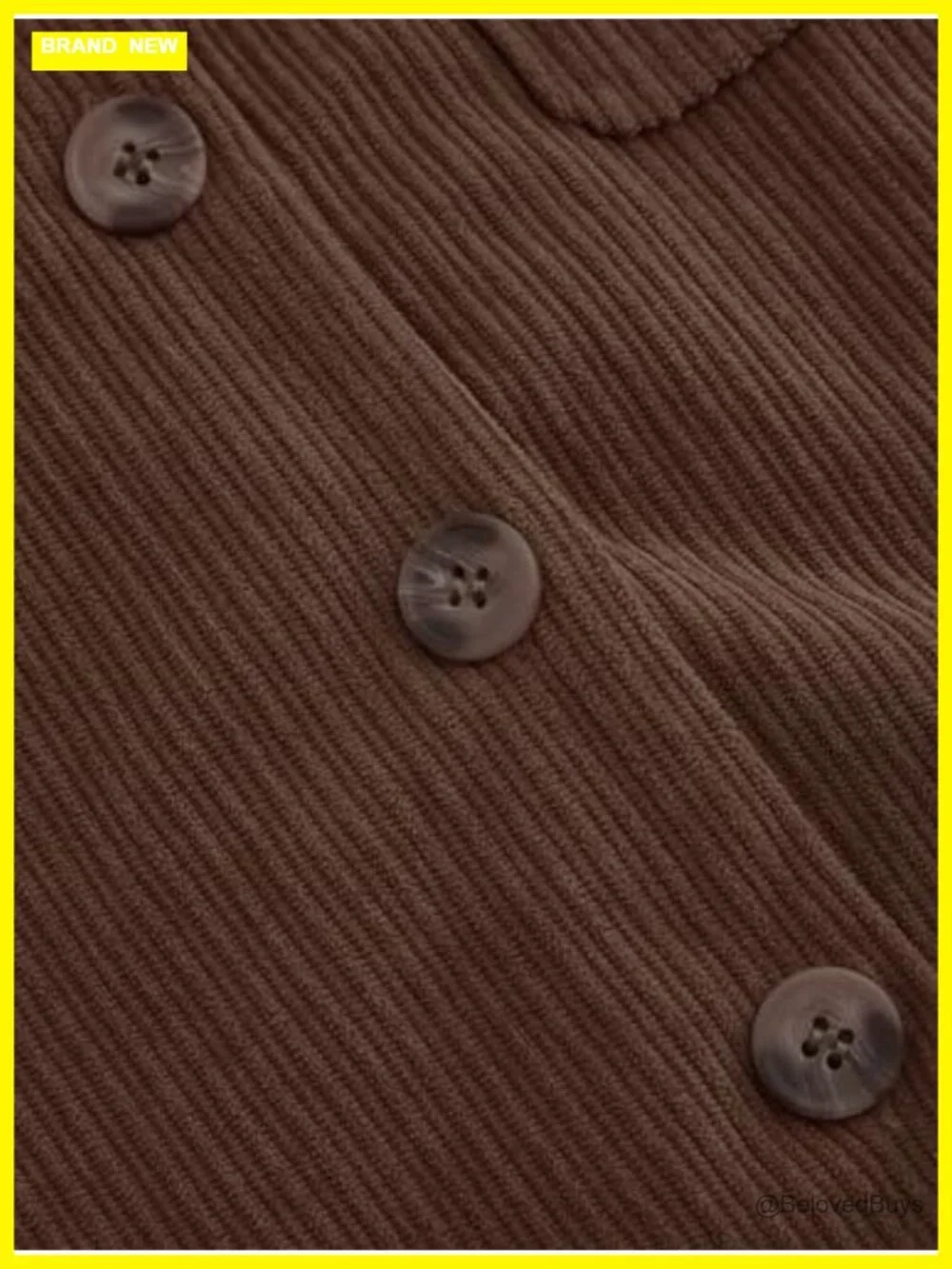 Corduroy A-Line Mini Skirt Button Down with Pockets